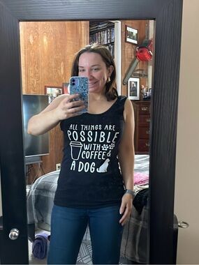 NWT Handmade graphic tank